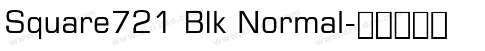Square721 Blk Normal字体转换